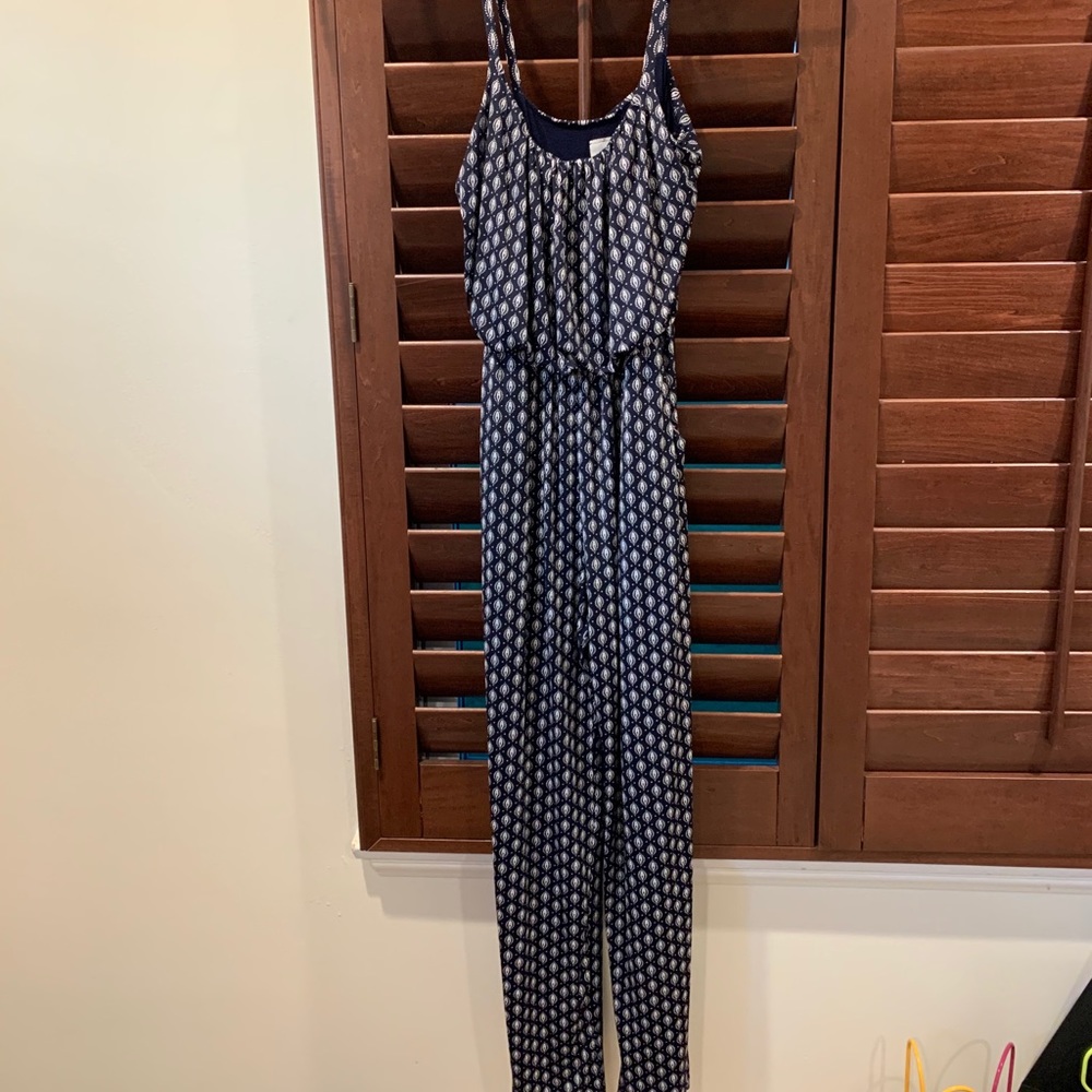 Super Soft Blue Printed Jumpsuit